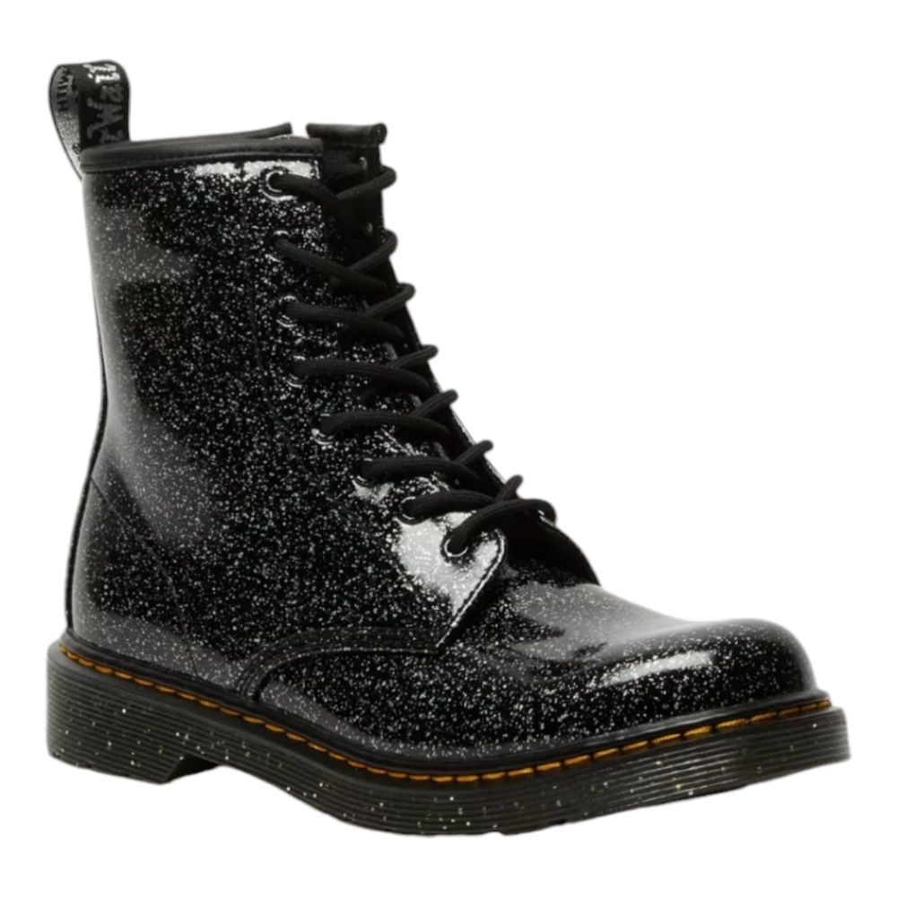 Dr. Martens Cosmic Glitter Youth Boots – Size 2 | Color-Shifting Sparkle ✨